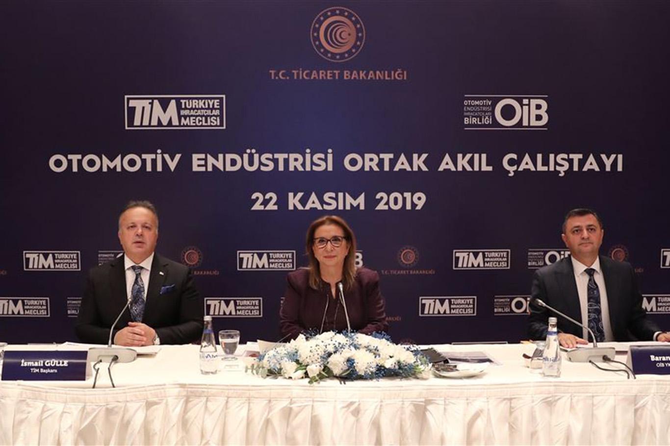 Bakan Pekcan otomotiv sektörü temsilcileriyle bir araya geldi Bakan Pekcan otomotiv sektörü temsilcileriyle bir araya geldi